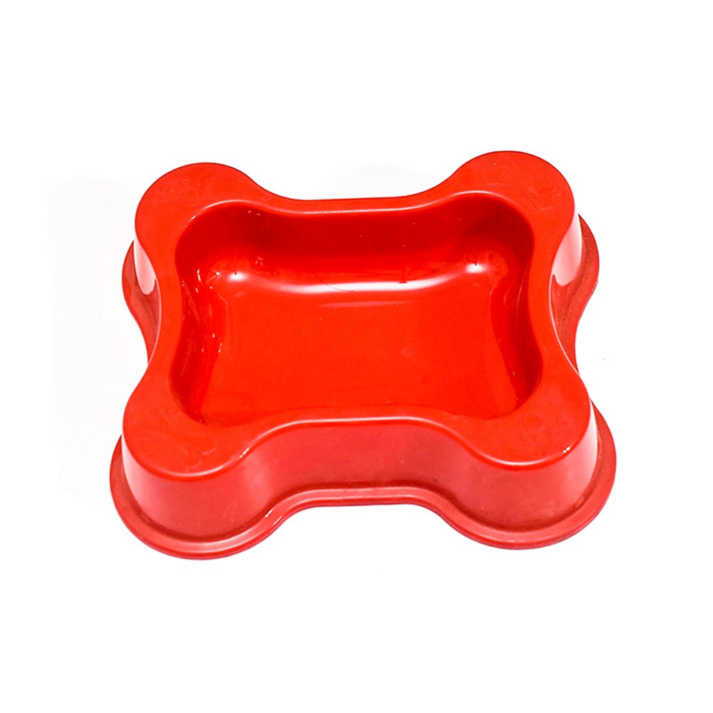 Plastic bone-shaped food Bowl