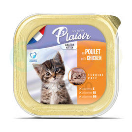 plaisir cat wet food kitten chicken100g