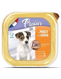 plaisir dog wet food chicken puppy 150g