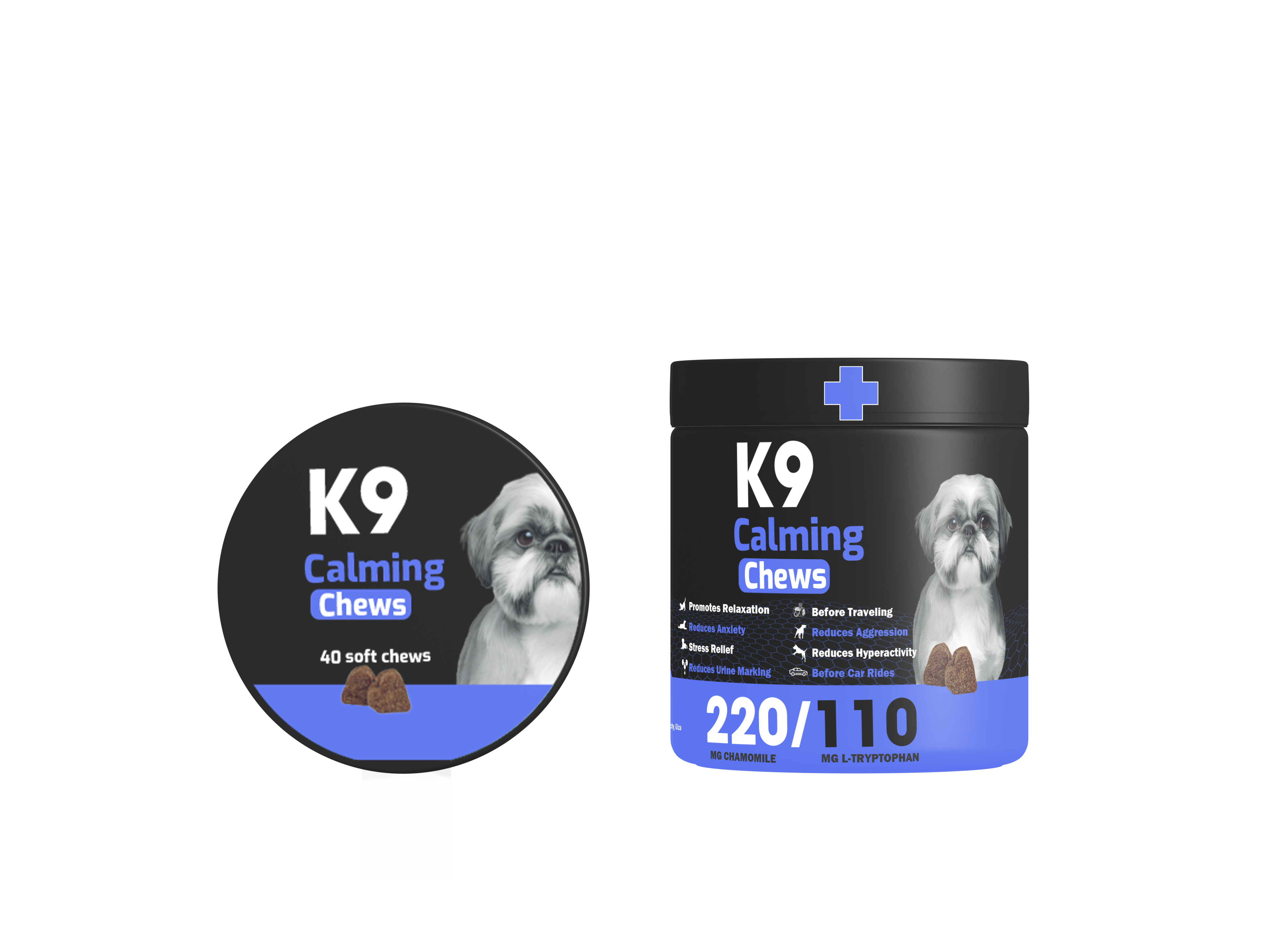 K9 - مكمل غذائي للكلاب (مهدئ) 40 قطعة