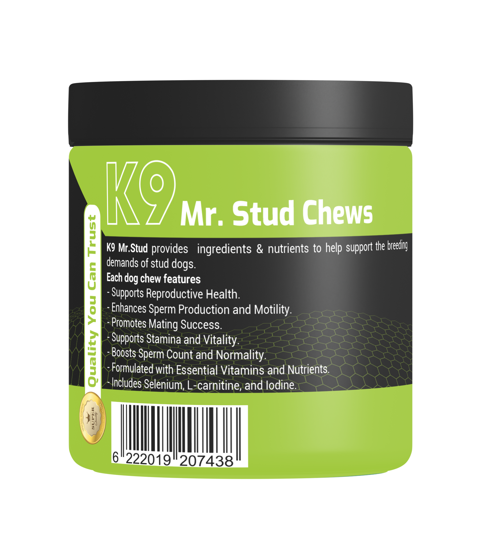 K9 - مكمل غذائي للكلاب (مستر ستاد) 90 قطعة