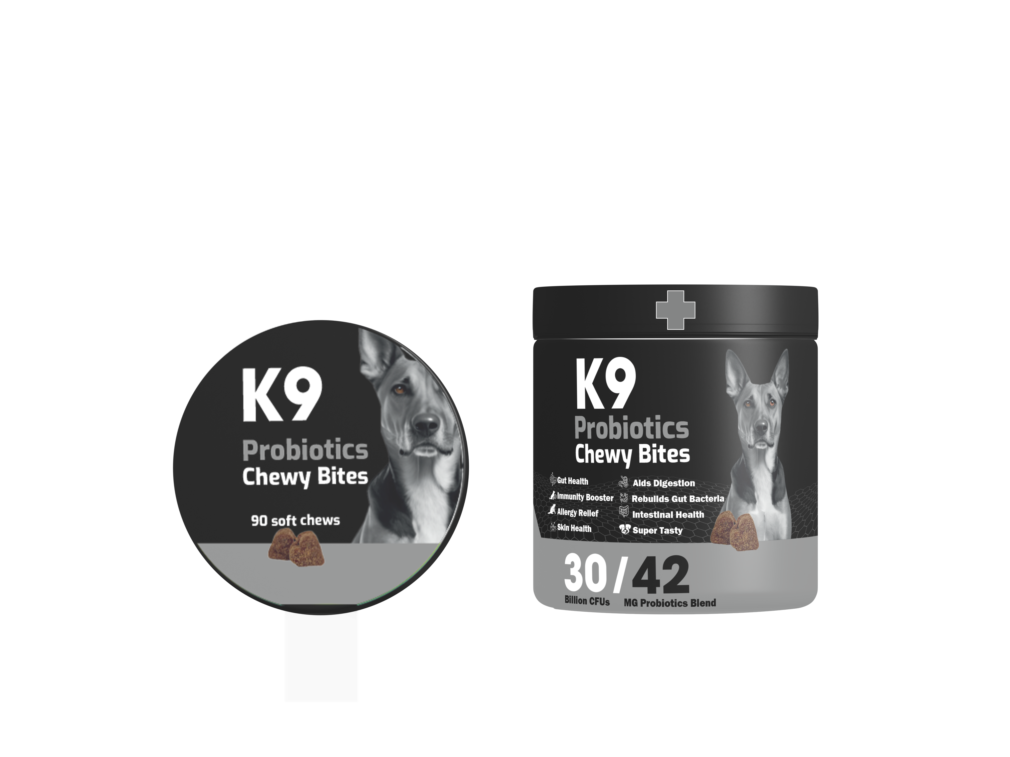 K9 - مكمل غذائي للكلاب (بروبيوتيك) 90 قطعة