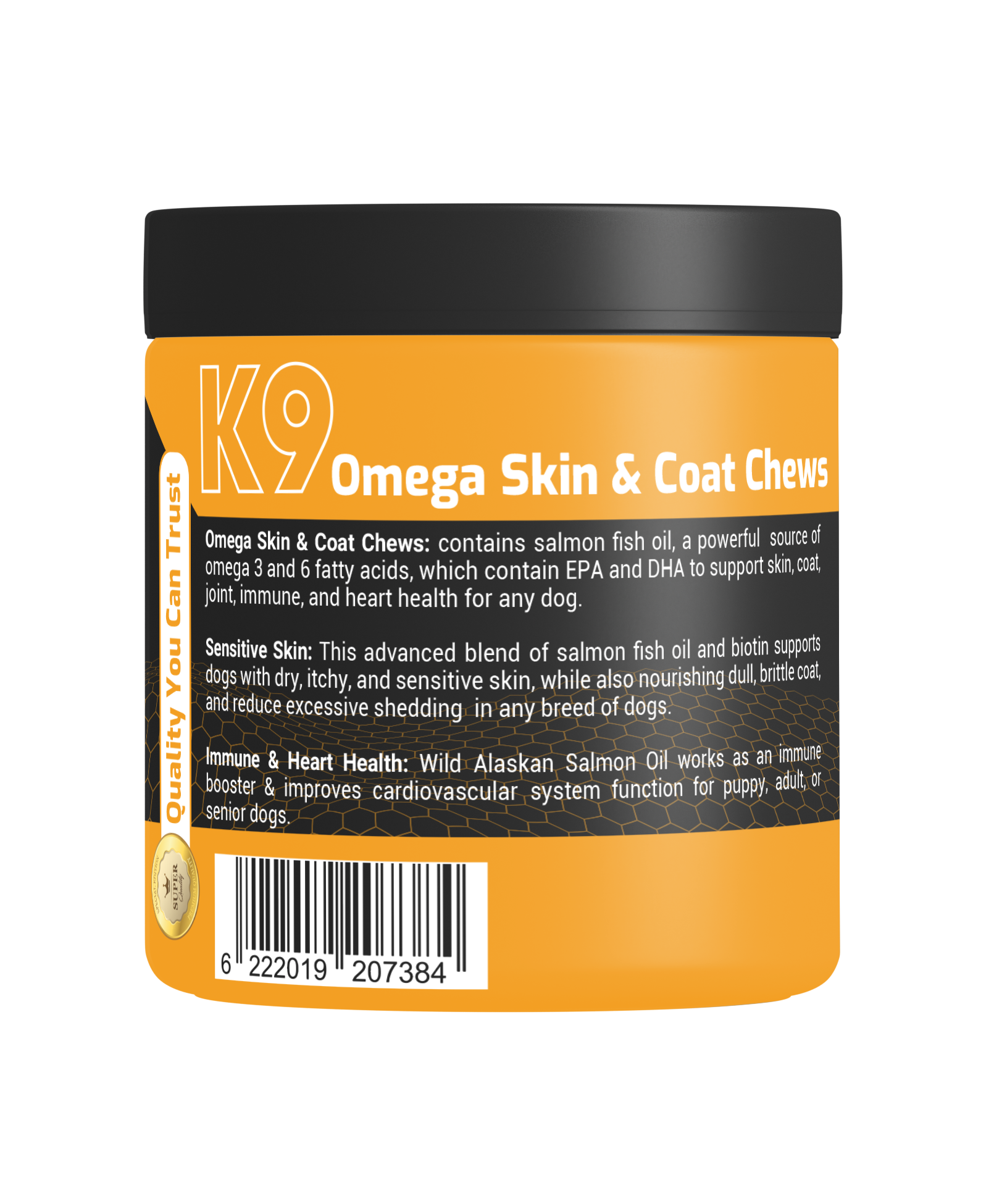 K9 - مكمل غذائي للكلاب (ألاسكي بري) 90 قطعة