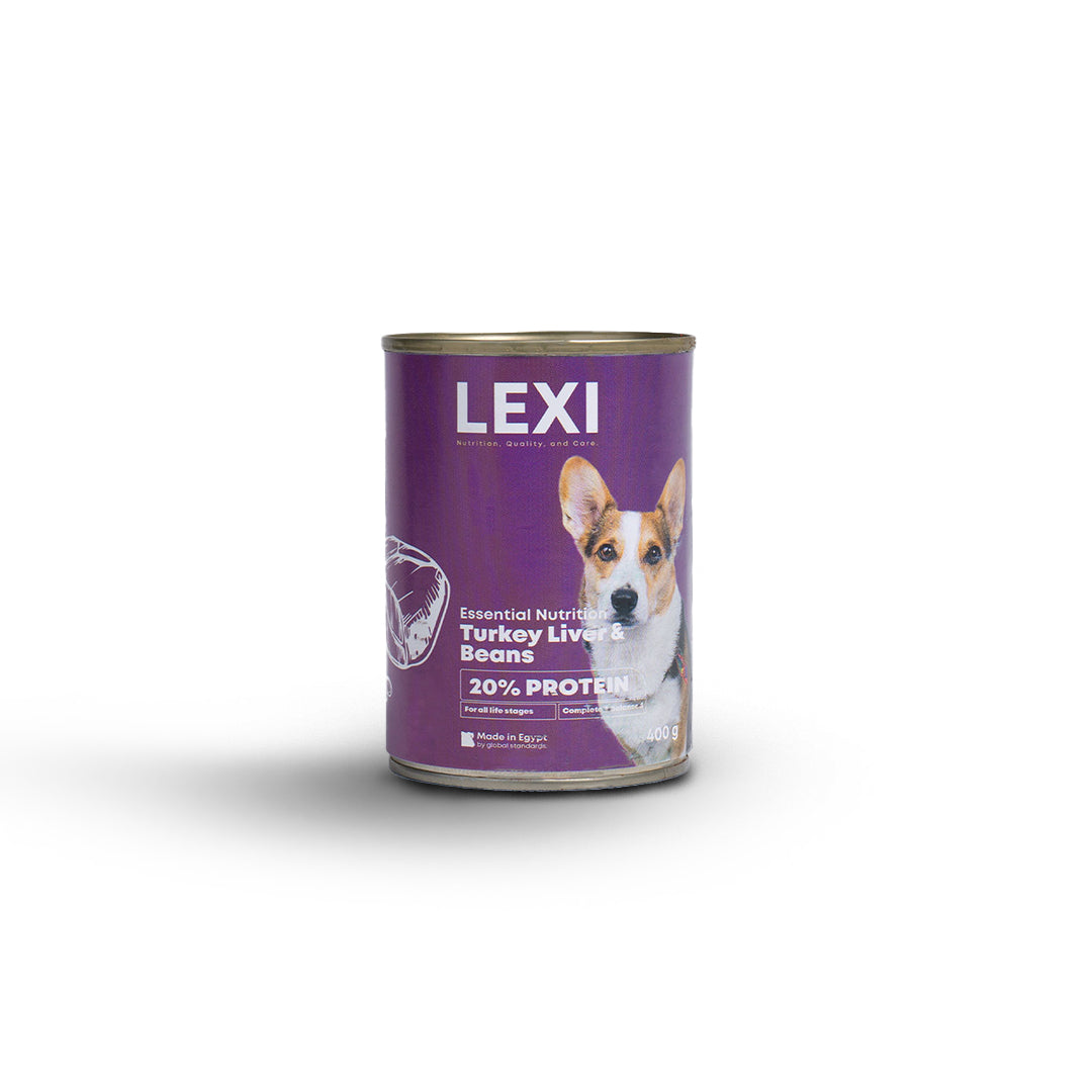 LEXI Dog Wet Food - Turkey, Liver and beans - 400g