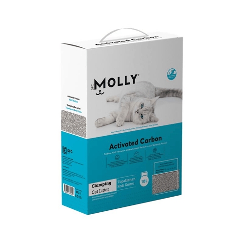 موللي رمل قطط بالفحم النشط - 10 لتر