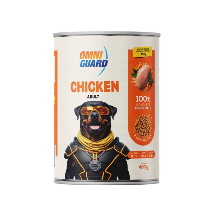 Omni Guard Dog Wet Food Adult  Chicken - Can 400g