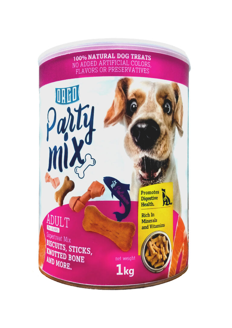 Orgo Dog biscuits Party Mix Salmon 1kg