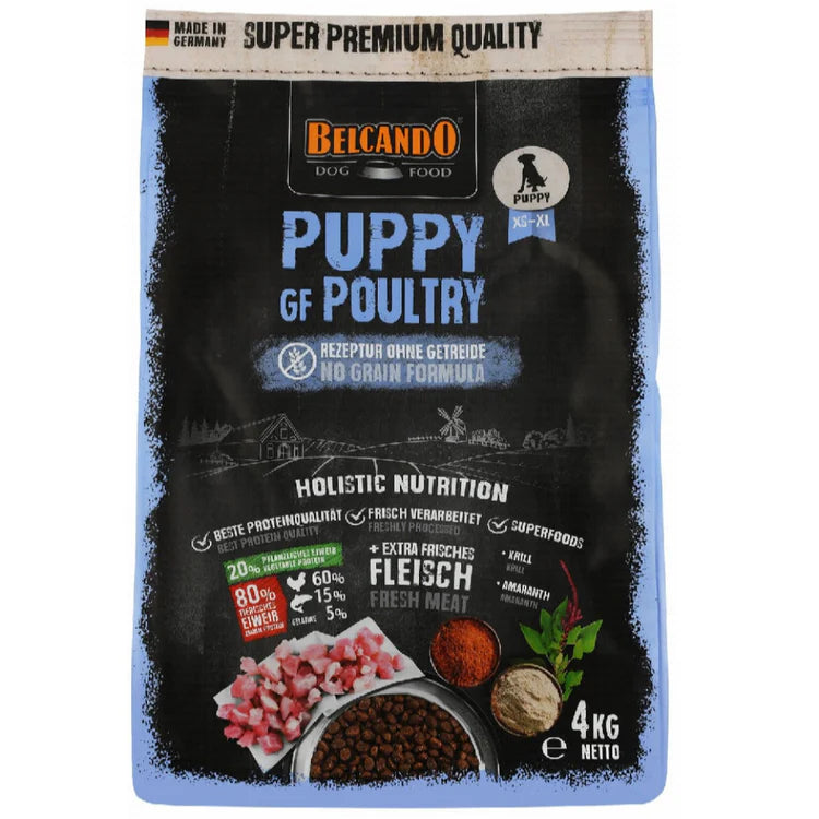 Belcando Puppy Grain Free Poultry (XS-XL ) 4 kg Belcando Puppy Grain Free Poultry (XS-XL ) 4 kg