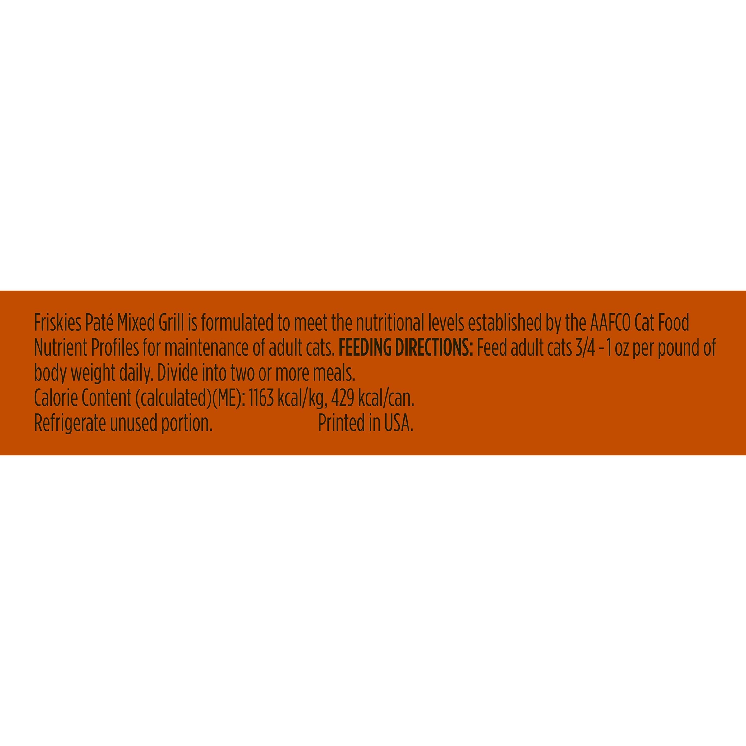 PURINA FRISKIES Wet Can Pate Mixed Grill Cat Food 368g