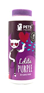 Pets Republic Lolita Purple Dry Shampoo Powder for Cats - 200 gm