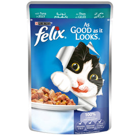 PURINA FELIX As Good as it Looks Tuna Wet Cat Food Pouch 100g