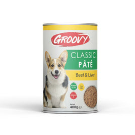 GROOVY DOG CLASSIC PATE400G LIVER &BEEF