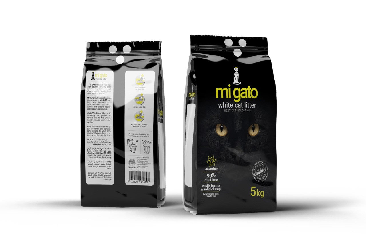 رمل القطط مي جاتو 5 كجم برائحة الياسمين