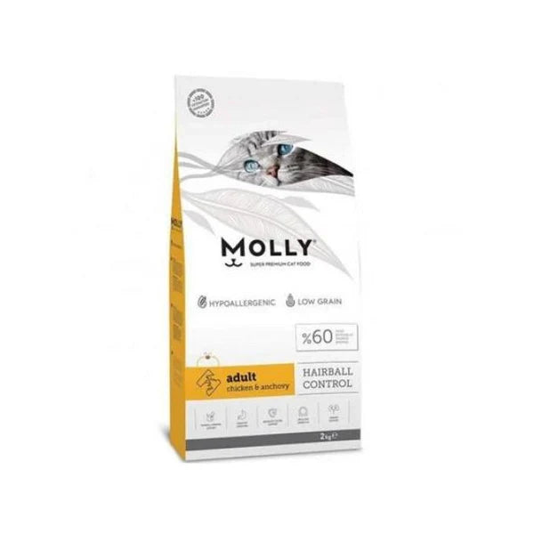Molly Hairball Control Cat Food 2KG