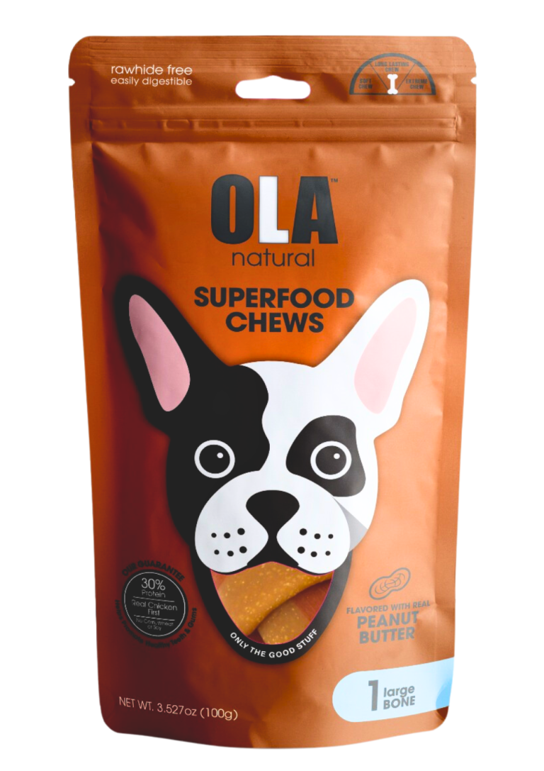 Ola Nutural Super Food Chows Treats 1 Large Bons - 100g