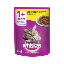 Whiskas Cat Wet Food With Chicken In Grave- Pouch 80gm