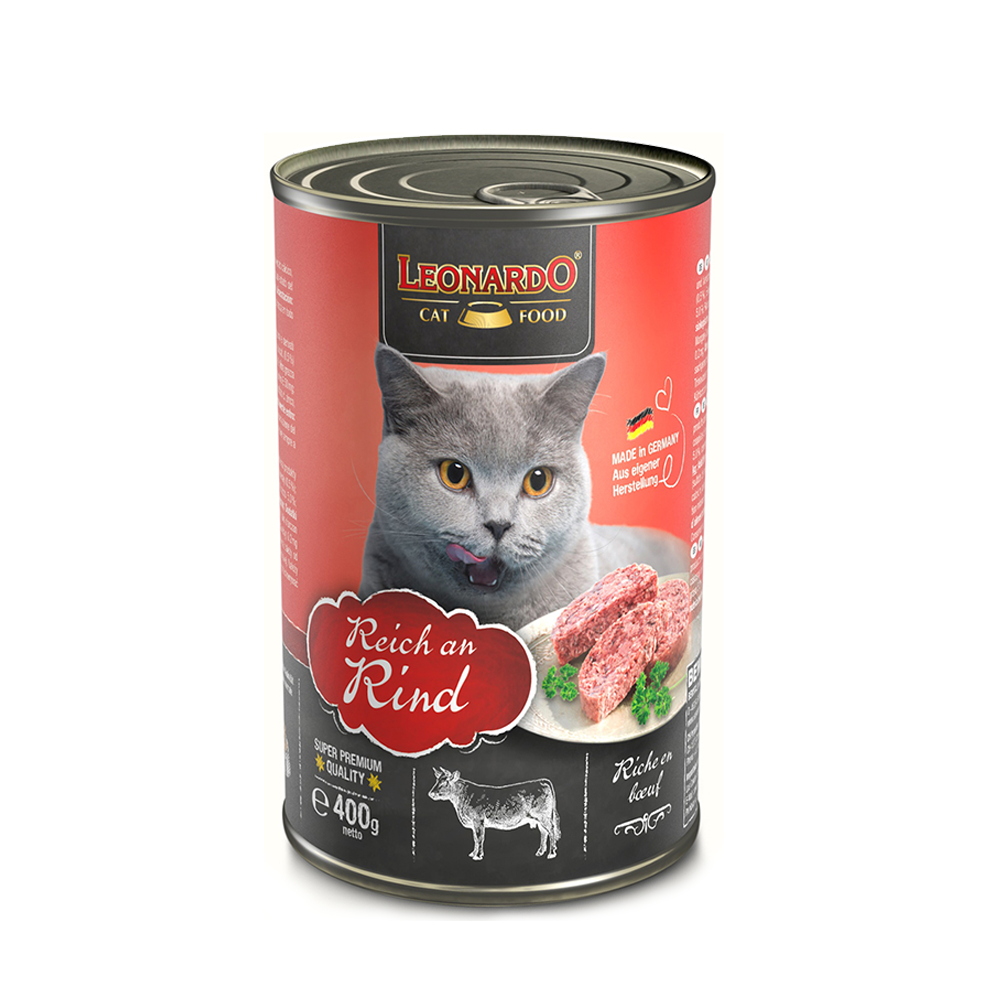 Leonardo Cat Wet Food 400gm beef