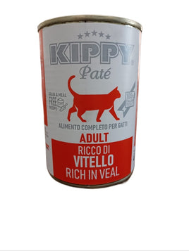 Kippy Cat Wet Food Adult Pate Rice in Veal - can - 400 g