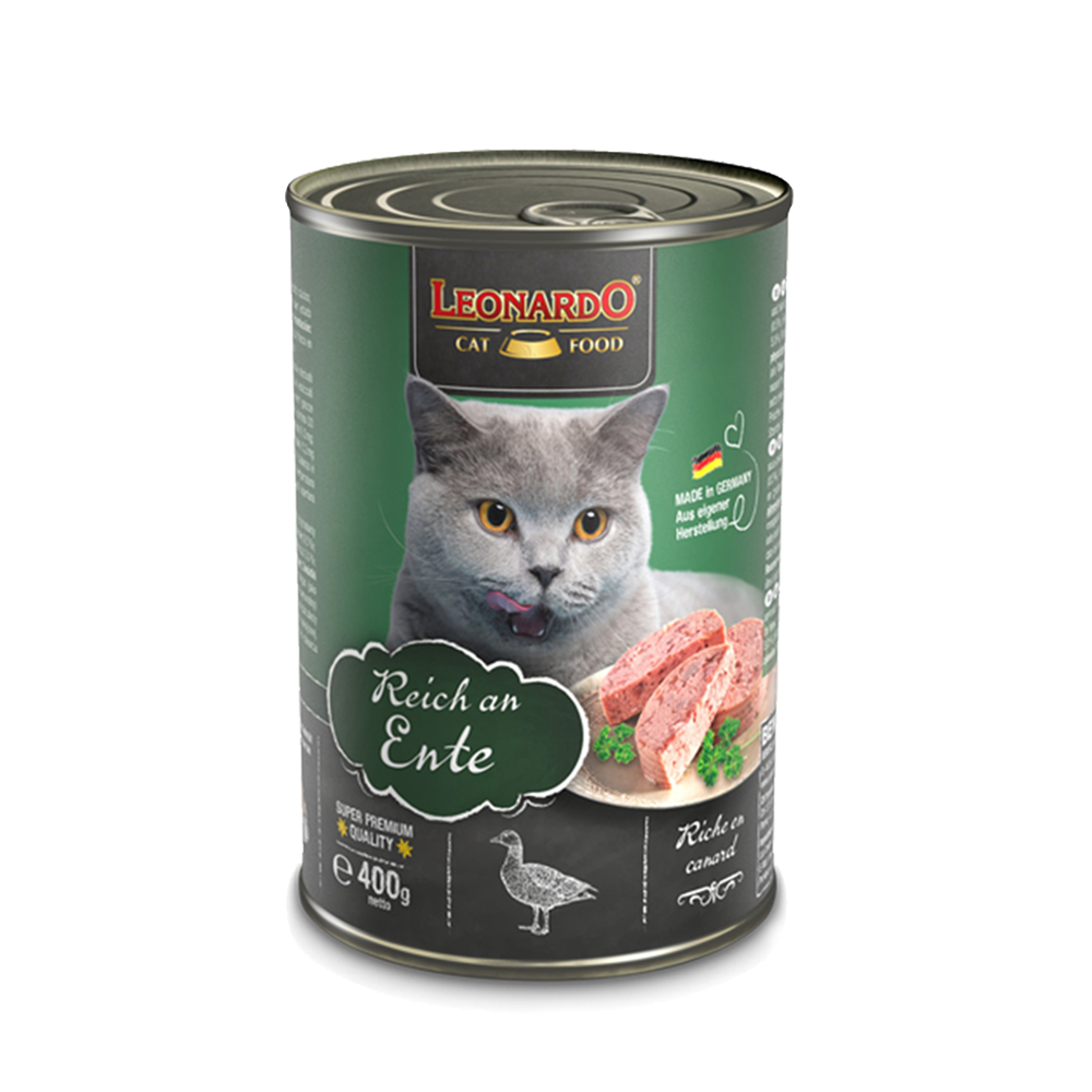 Leonardo Cat Wet Food 400gm Duck