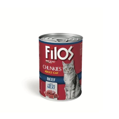 Filos Cat Wet Food Beef - Can 400gm