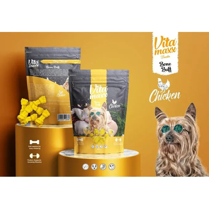 Vita Maxx Bone Buff Dog Treats With Chicken Flavor 600 Gm