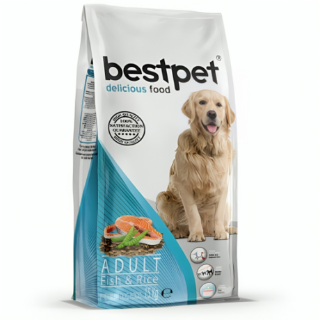 Best pet dry food for Adult Dogs with Fish and rice 15 kg