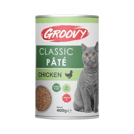 GROOVY CAT CLASSIC PATE Chicken 400gm