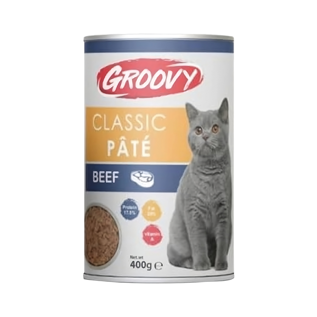 Groovy Classic Pate Adult Cat Wet Food Cans 400 g