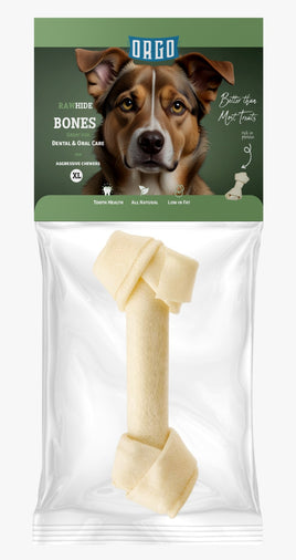 Orgo Rawhide Bones For Dog Dental Oral Care 1 PC XL