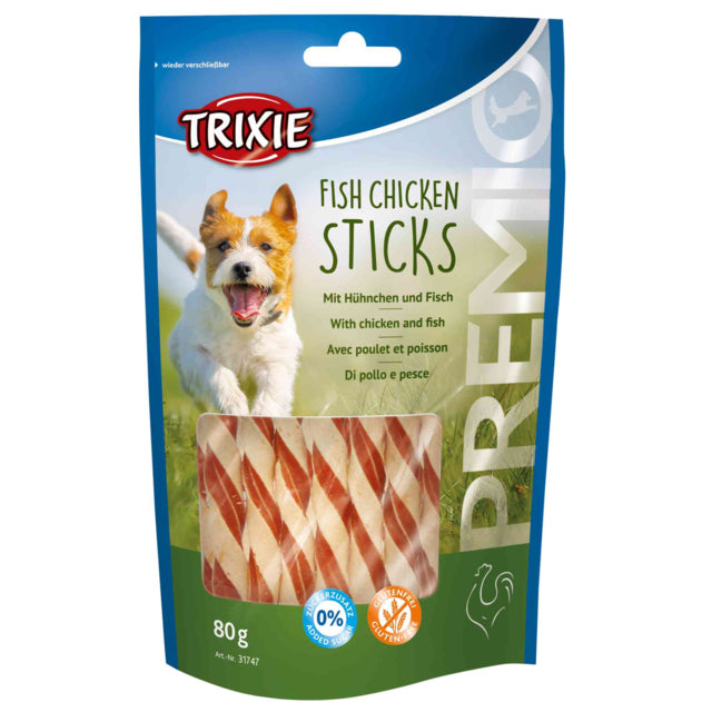 Trixie Premio Fish Chicken Sticks, 80 g