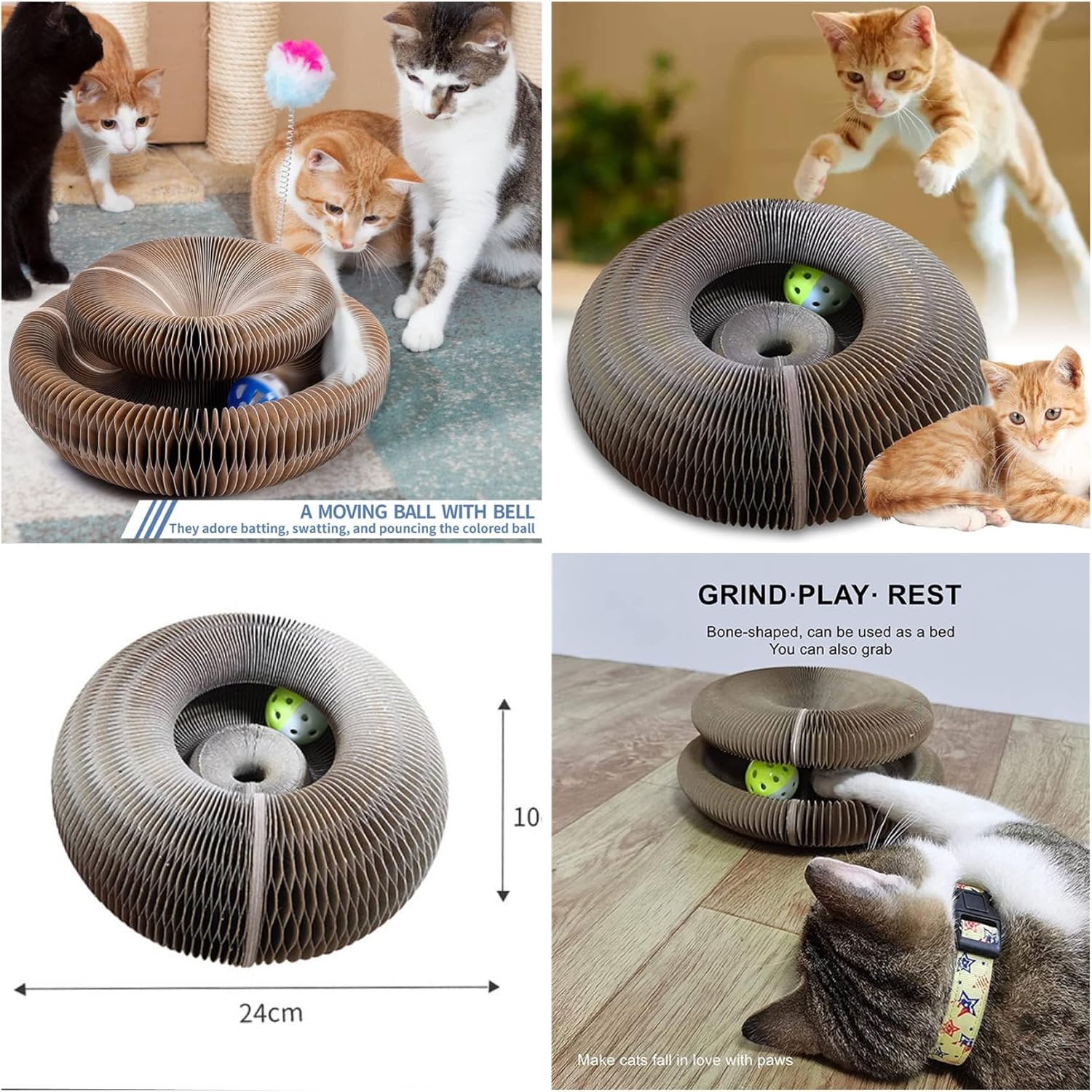 Magic Cat Ball-Cat Toy Scratcher Ball