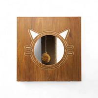 Petmoda Fun Box Wood with scratching post With catnip 40*40*40