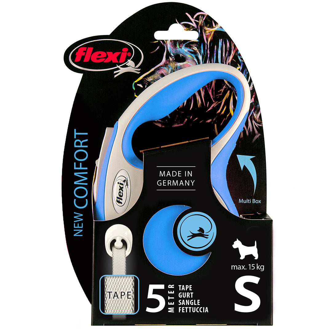 Flexi  New Comfort S Tape 5 M blue