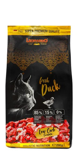 Leonardo Fresh Duck Cat Food – Low Carb Formula – 250g