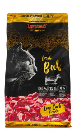 Leonardo Fresh BEEF Cat Food – Low Carb Formula – 1.5K