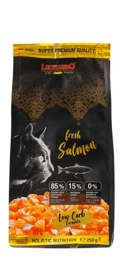 Leonardo Fresh salmon Cat Food – Low Carb Formula – 250g