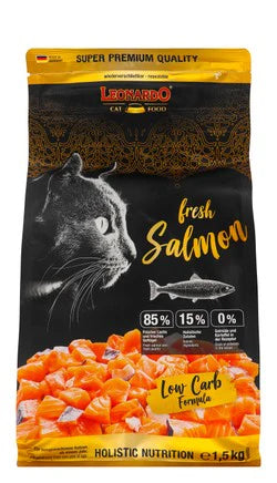 Leonardo Fresh salmon Cat Food – Low Carb Formula – 1.5K