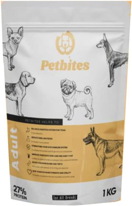 "Petbites Adult Dog Dry Food All Breeds 1 kg "