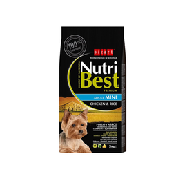 Nutribest Dog Dry Food Adult Mini Chicken & Rice 3 kg