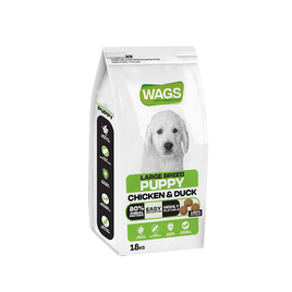 Wags Puppy Large Breed Chicken & Duck 18 kg