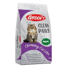 Groovy Clean Paws Clumping Cat Litter- Apple 5 L