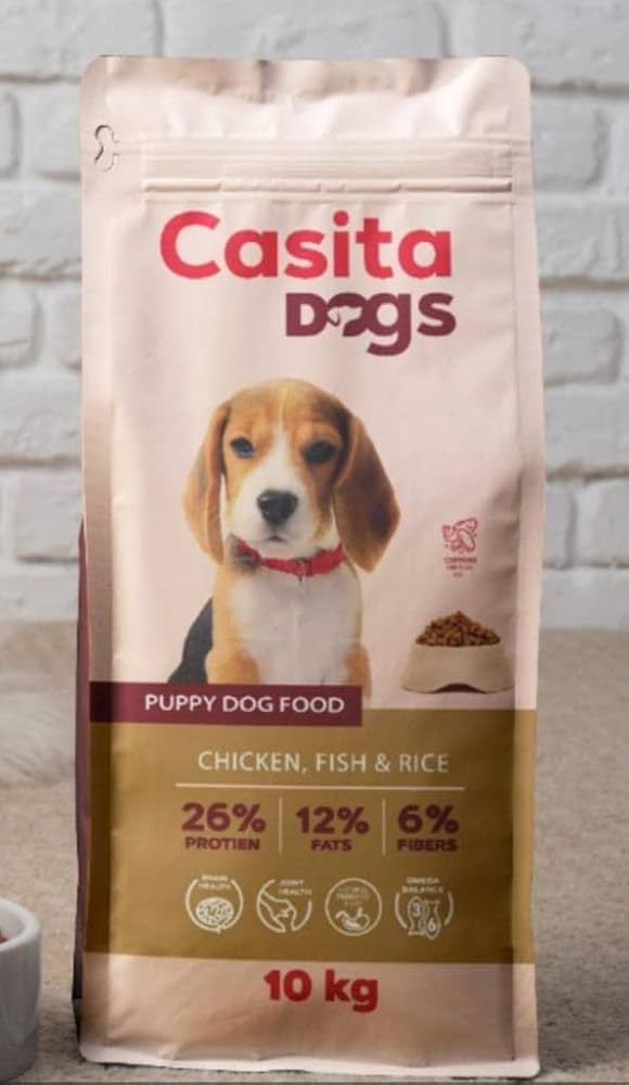 Casita Dogs DRY FOOD - Chicken, Fish and Rice - Puppies - 10 kg