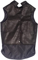 Dog Vest Full Leather Snap Front Size 10- Dark Brown