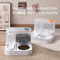 Food Dispenser with Water Container 2 in 1