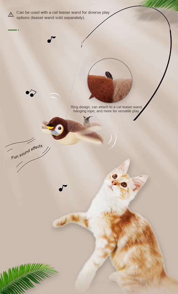 Fly Bird Toy Cat