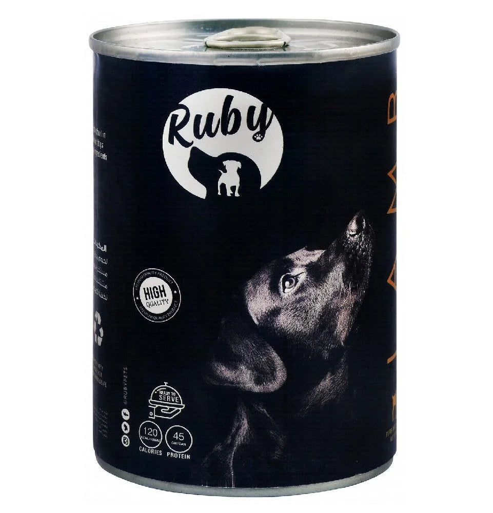 Ruby Dog Wet Food Adult Lamp - Can 400 g