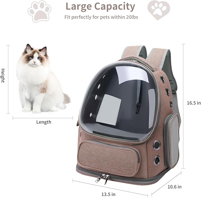 Moorpet Cat Backpack Carrier For Cats and Small Dogs JCK-101