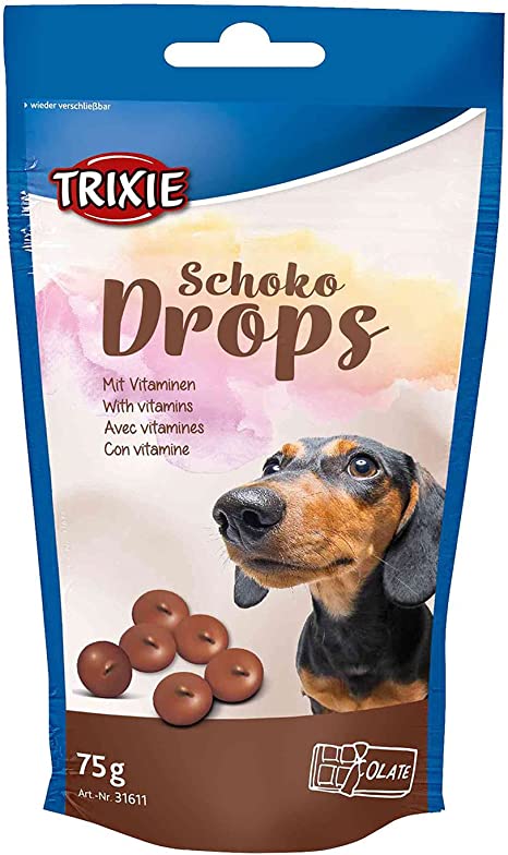 TRIXIE DROPS SCHOKO WITH VITAMINS 75 g