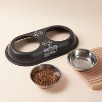 Stainless Steel Double Bowl for Dogs and Cats