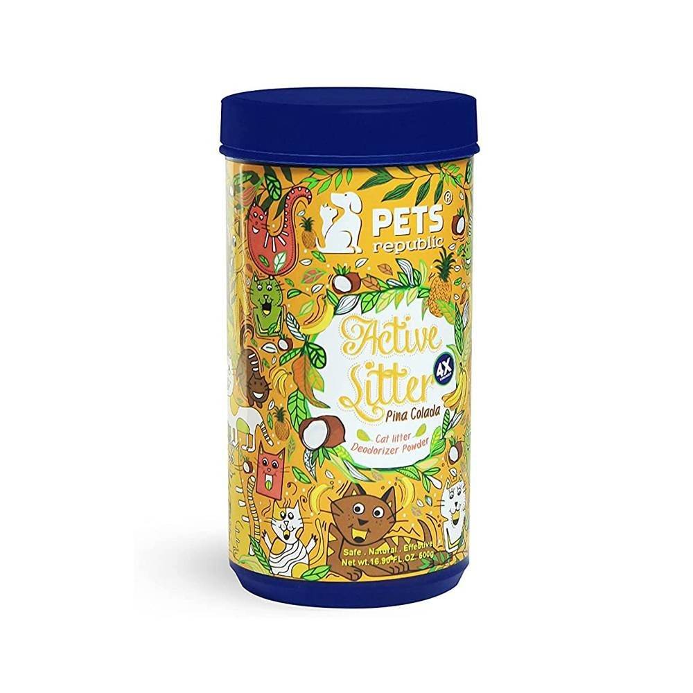مسحوق مزيل الروائح الكريهة لفضلات القطط من بيتس ريبابليك بنكهة بينا كولادا 500 غرام